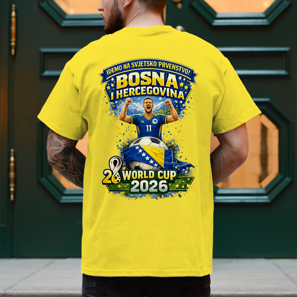 Muška majica – Bosna | Dizajn 01 | Print na leđima