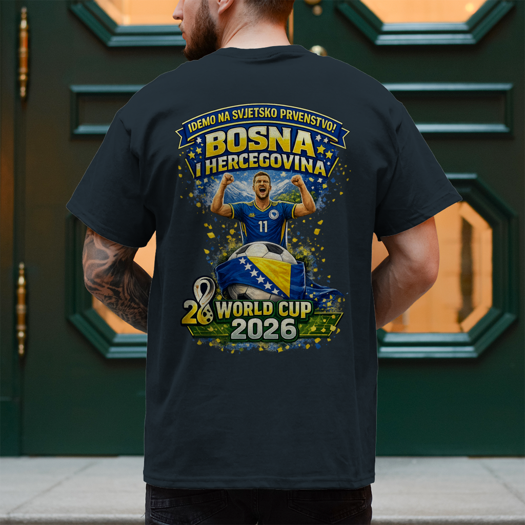 Muška majica – Bosna | Dizajn 01 | Print na leđima