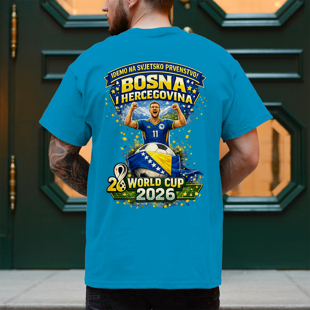 Muška majica – Bosna | Dizajn 01 | Print na leđima