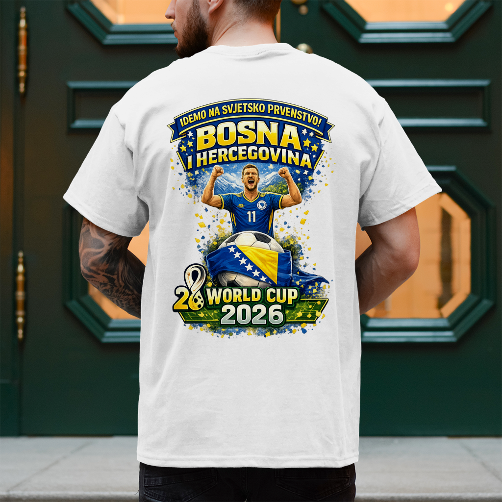 Muška majica – Bosna | Dizajn 01 | Print na leđima