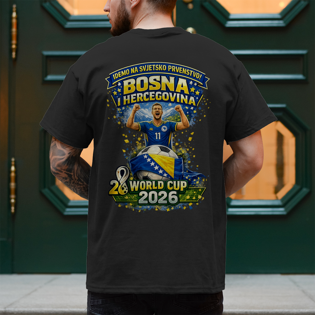 Muška majica – Bosna | Dizajn 01 | Print na leđima