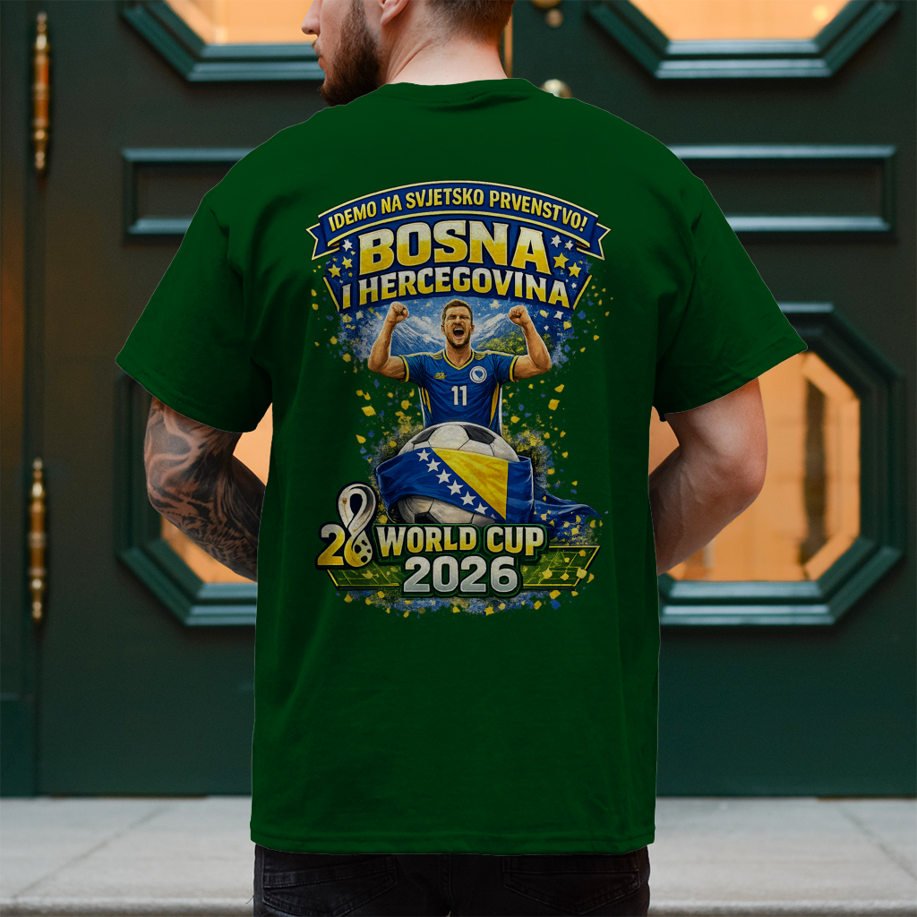Muška majica – Bosna | Dizajn 01 | Print na leđima
