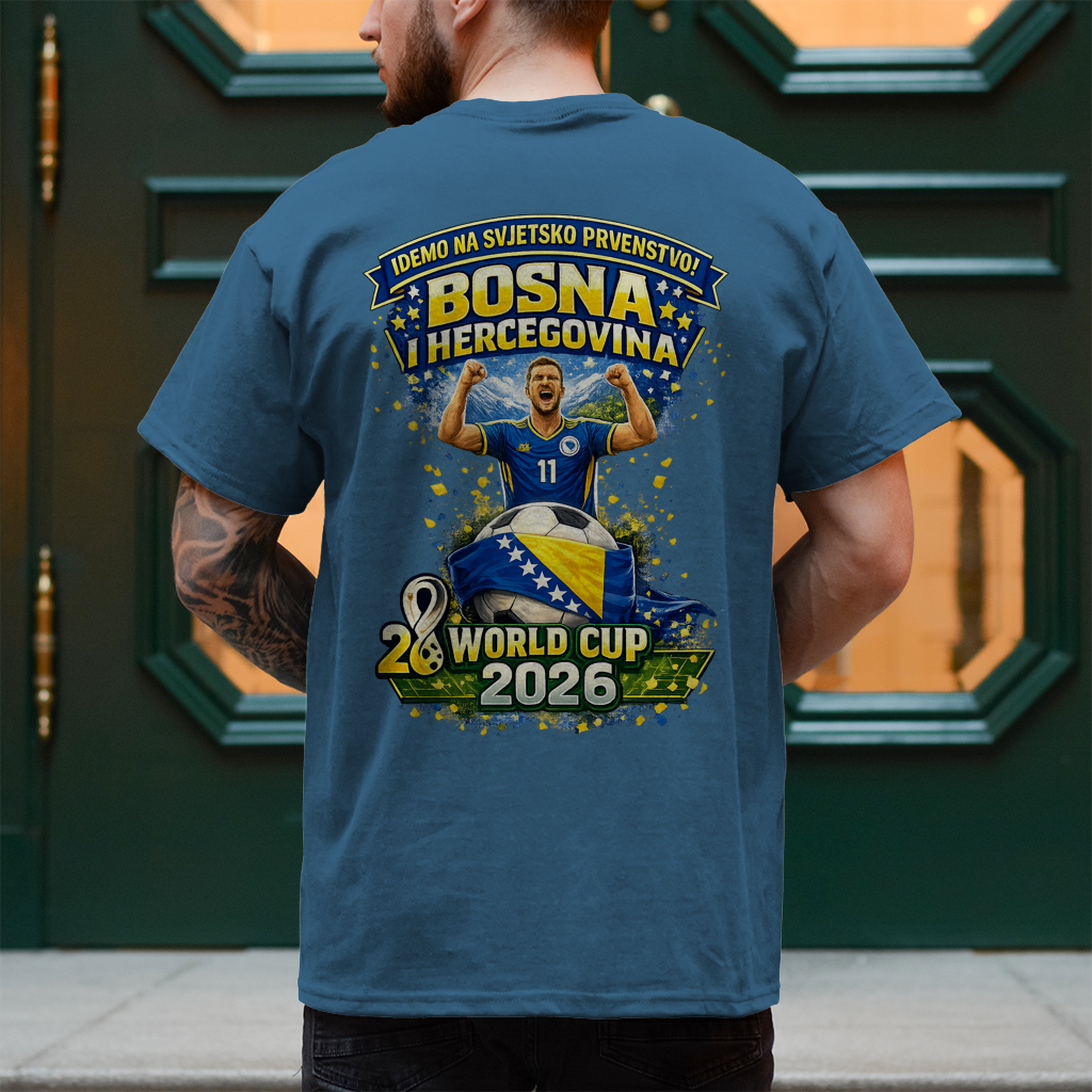 Muška majica – Bosna | Dizajn 01 | Print na leđima