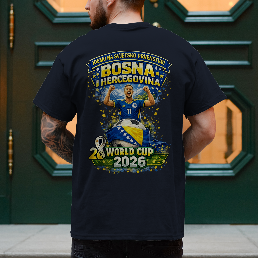 Muška majica – Bosna | Dizajn 01 | Print na leđima