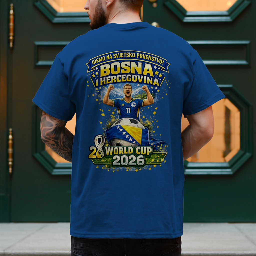 Muška majica – Bosna | Dizajn 01 | Print na leđima