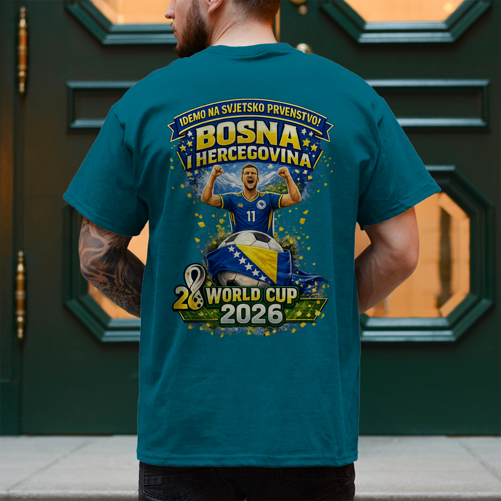 Muška majica – Bosna | Dizajn 01 | Print na leđima