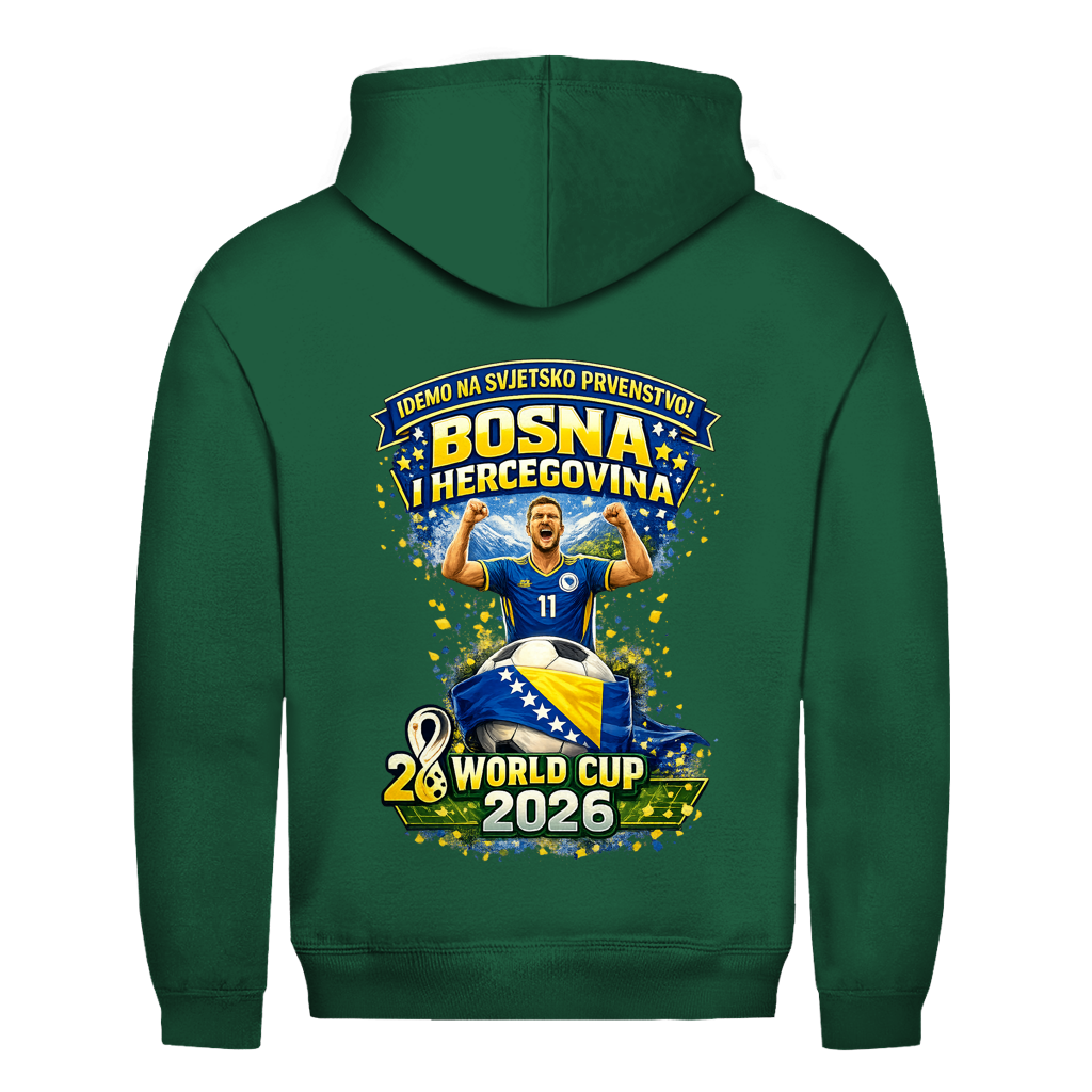 Muška dukserica – Bosna | Dizajn 01 | Print na leđima