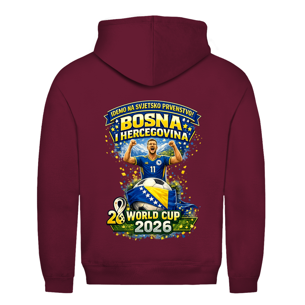 Muška dukserica – Bosna | Dizajn 01 | Print na leđima