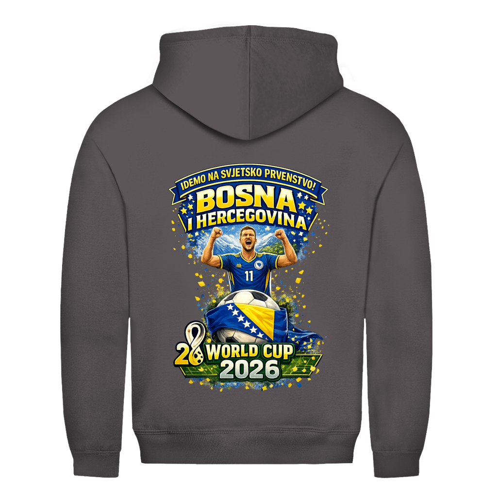 Muška dukserica – Bosna | Dizajn 01 | Print na leđima
