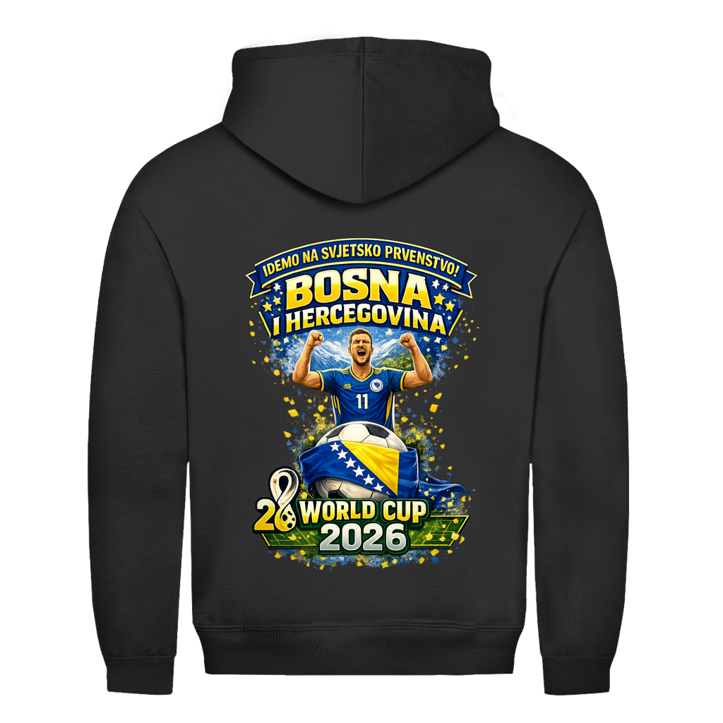 Muška dukserica – Bosna | Dizajn 01 | Print na leđima