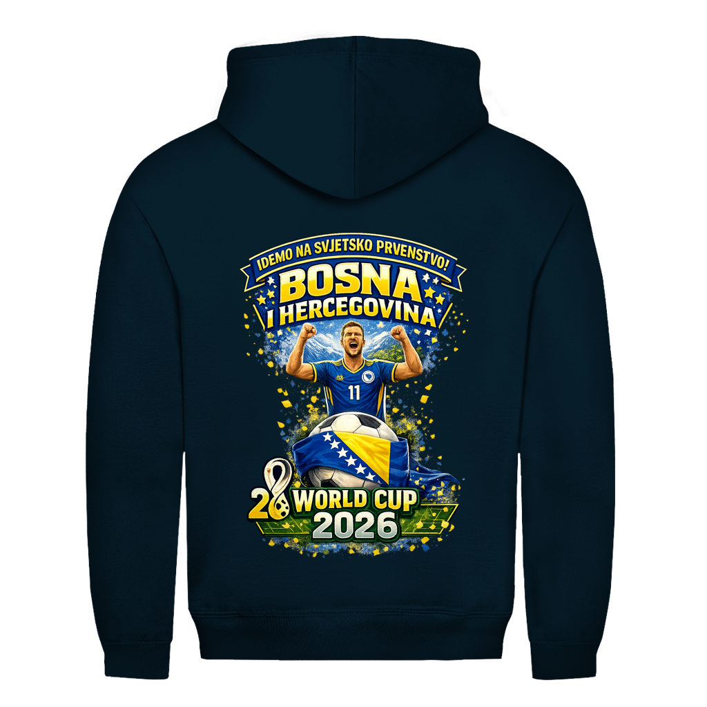 Muška dukserica – Bosna | Dizajn 01 | Print na leđima