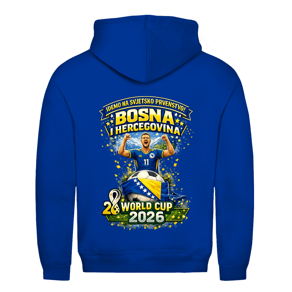 Muška dukserica – Bosna | Dizajn 01 | Print na leđima