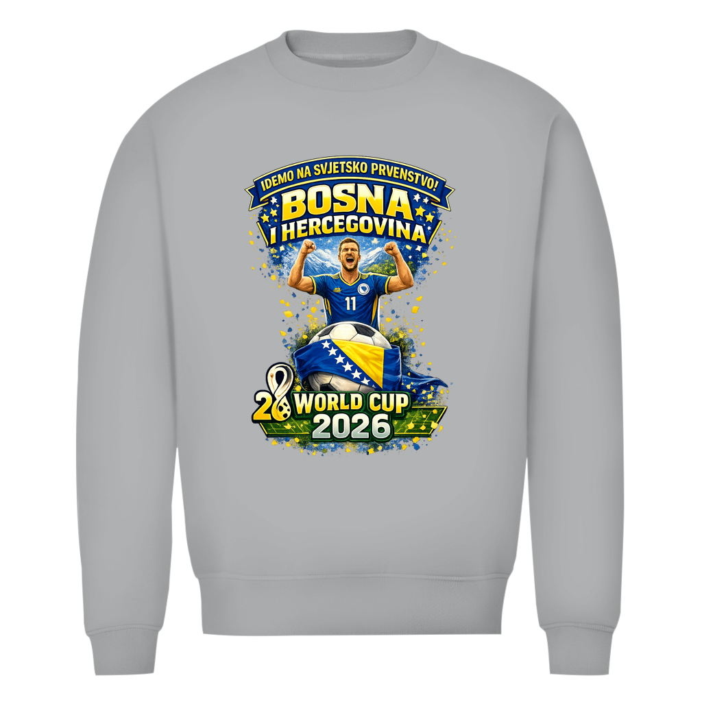 Muški premium organski duks – Bosna | Dizajn 01 | Prednji print
