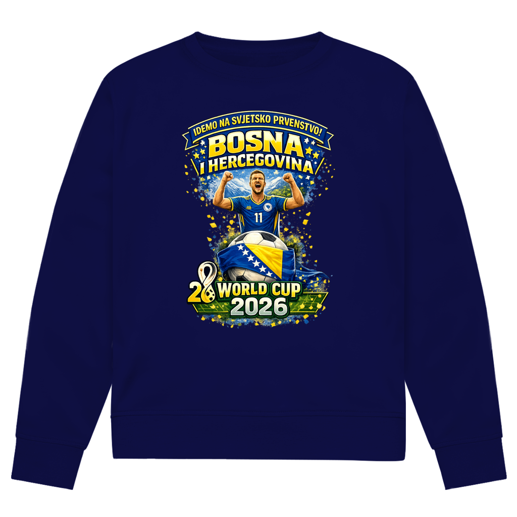 Muški premium organski duks – Bosna | Dizajn 01 | Prednji print