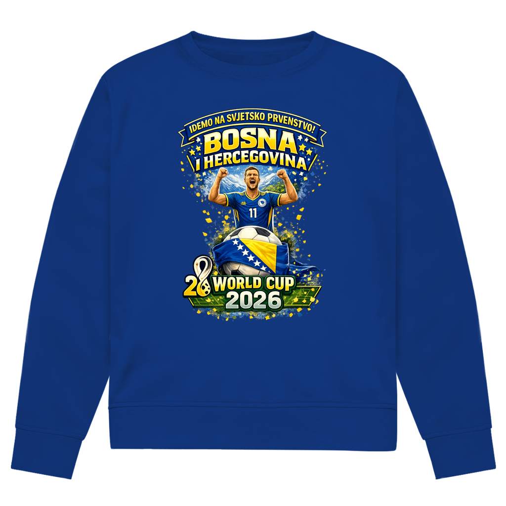 Muški premium organski duks – Bosna | Dizajn 01 | Prednji print