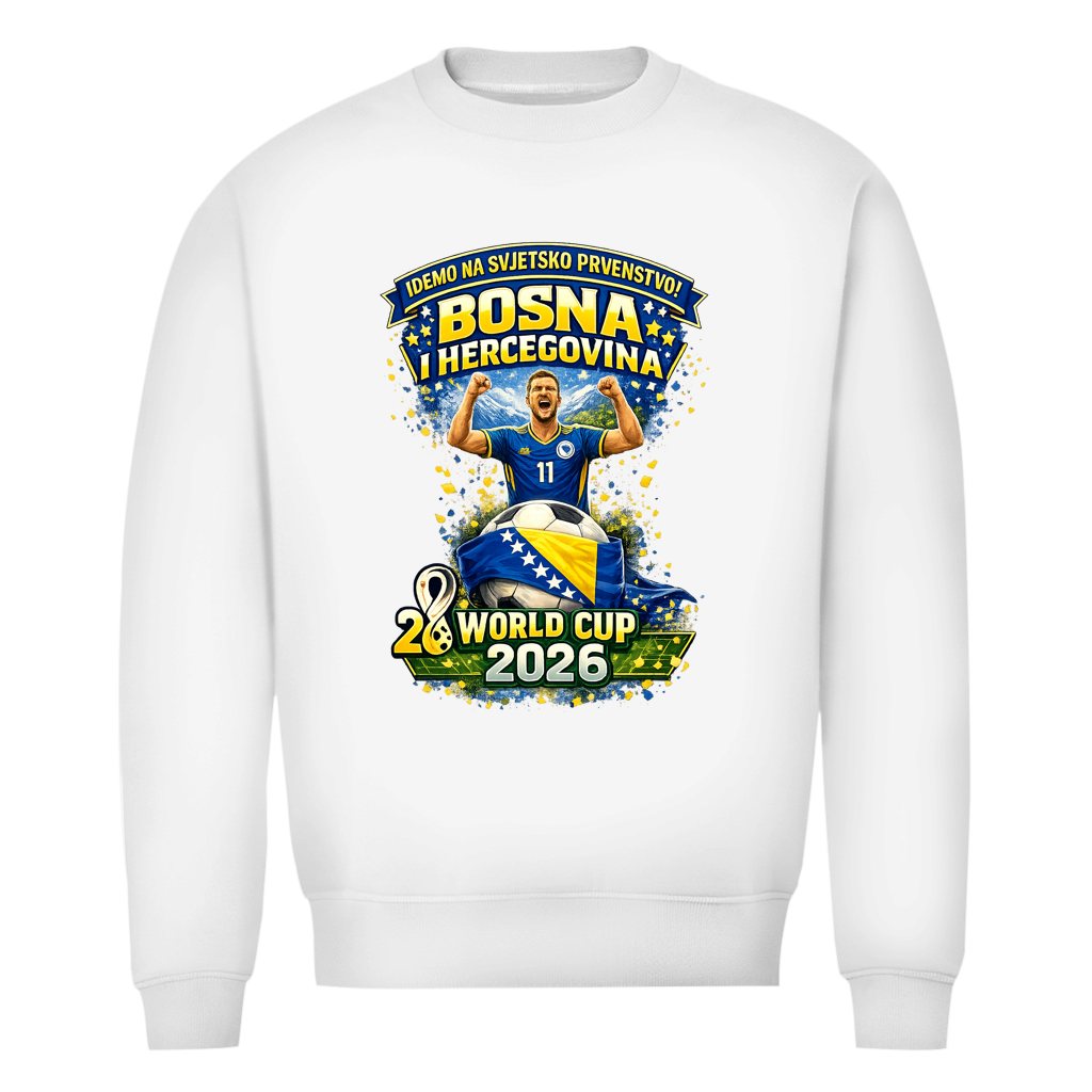 Muški premium organski duks – Bosna | Dizajn 01 | Prednji print