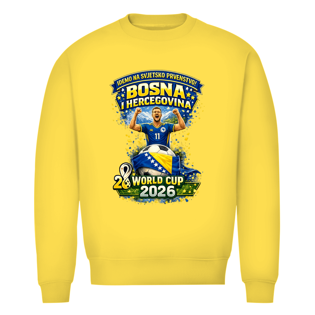 Muški premium organski duks – Bosna | Dizajn 01 | Prednji print