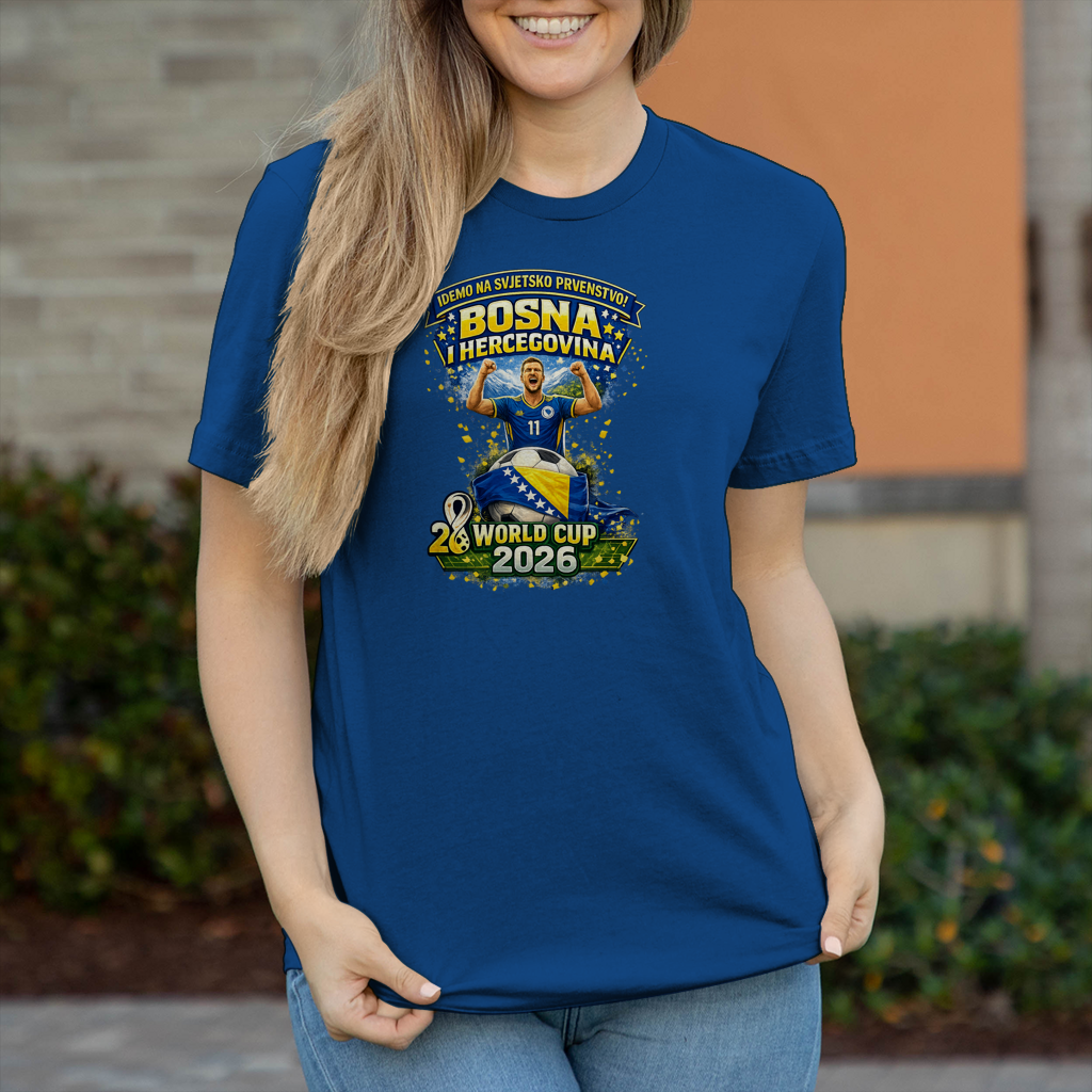 Ženska majica kratkih rukava – Bosna | Dizajn 01 | Prednja štampa