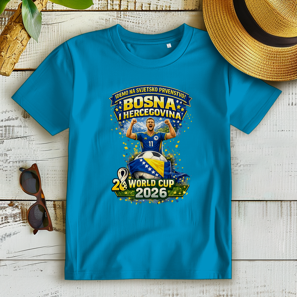 Ženska Premium Organska Majica – Bosna | Dizajn 01 | Prednja štampa