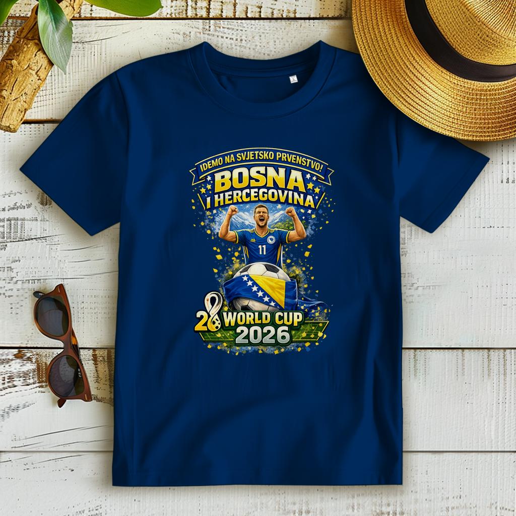 Ženska Premium Organska Majica – Bosna | Dizajn 01 | Prednja štampa