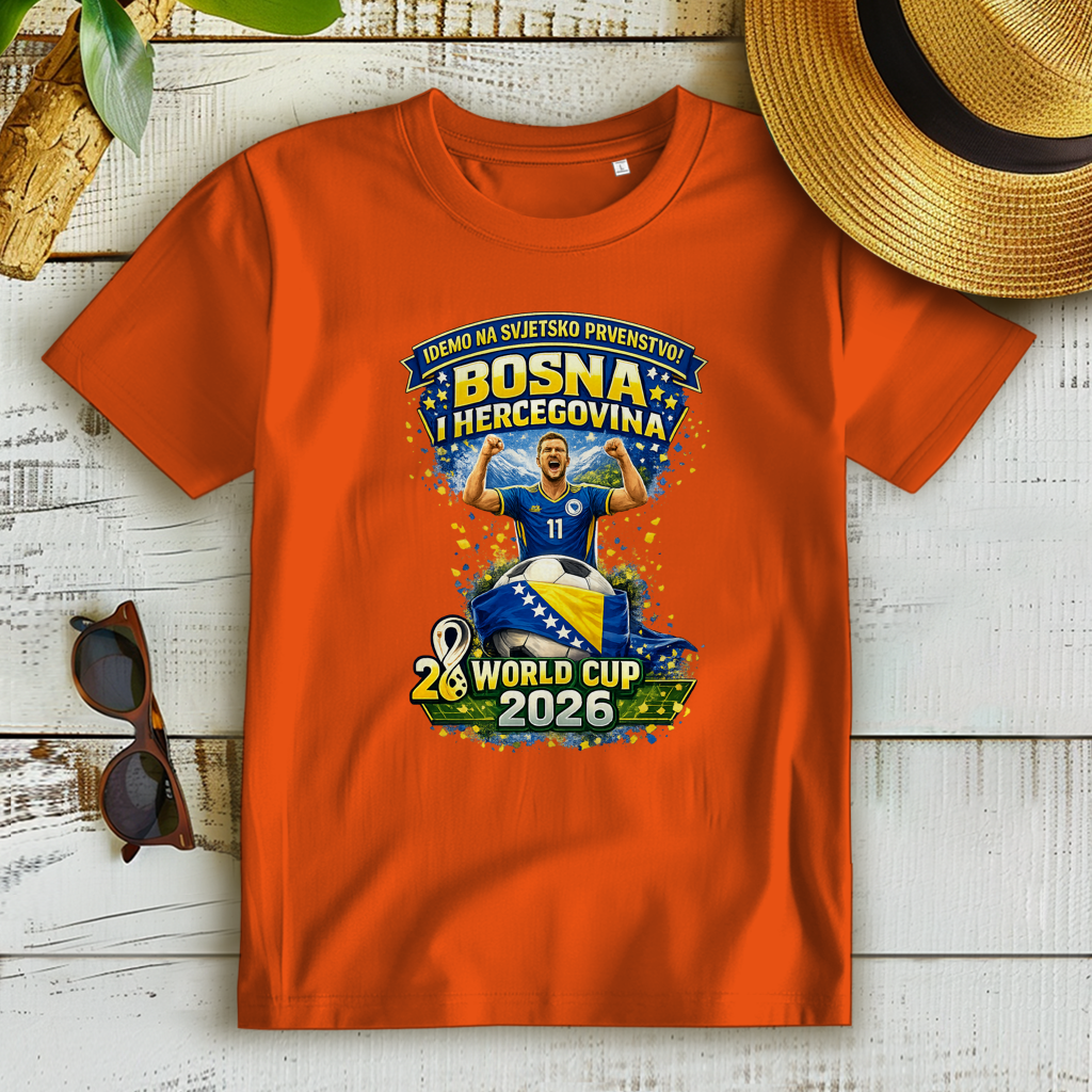 Ženska Premium Organska Majica – Bosna | Dizajn 01 | Prednja štampa