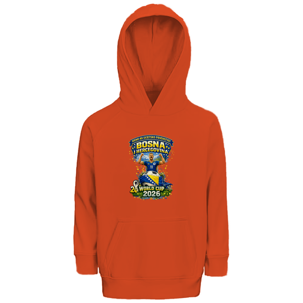 Dječiji Premium Bio Hoodie – Bosna | Dizajn 01 | Prednji print