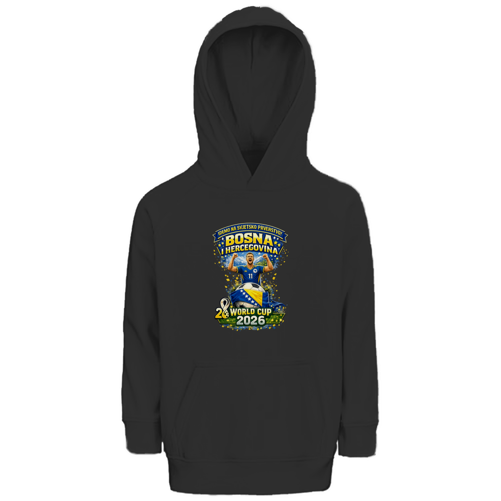 Dječiji Premium Bio Hoodie – Bosna | Dizajn 01 | Prednji print