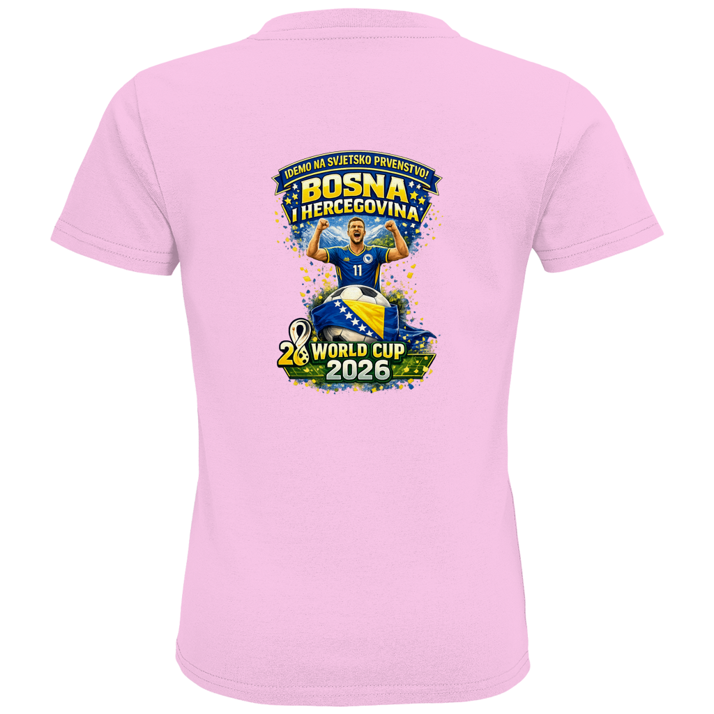 Kids Premium organska majica – Bosna | Dizajn 01 | Print na leđima