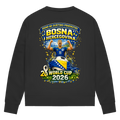 Ženska premium organska dukserica – Bosna | Dizajn 01 | Print na leđima