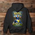 Ženski duks s kapuljačom – Bosna | Dizajn 01 | Print na leđima
