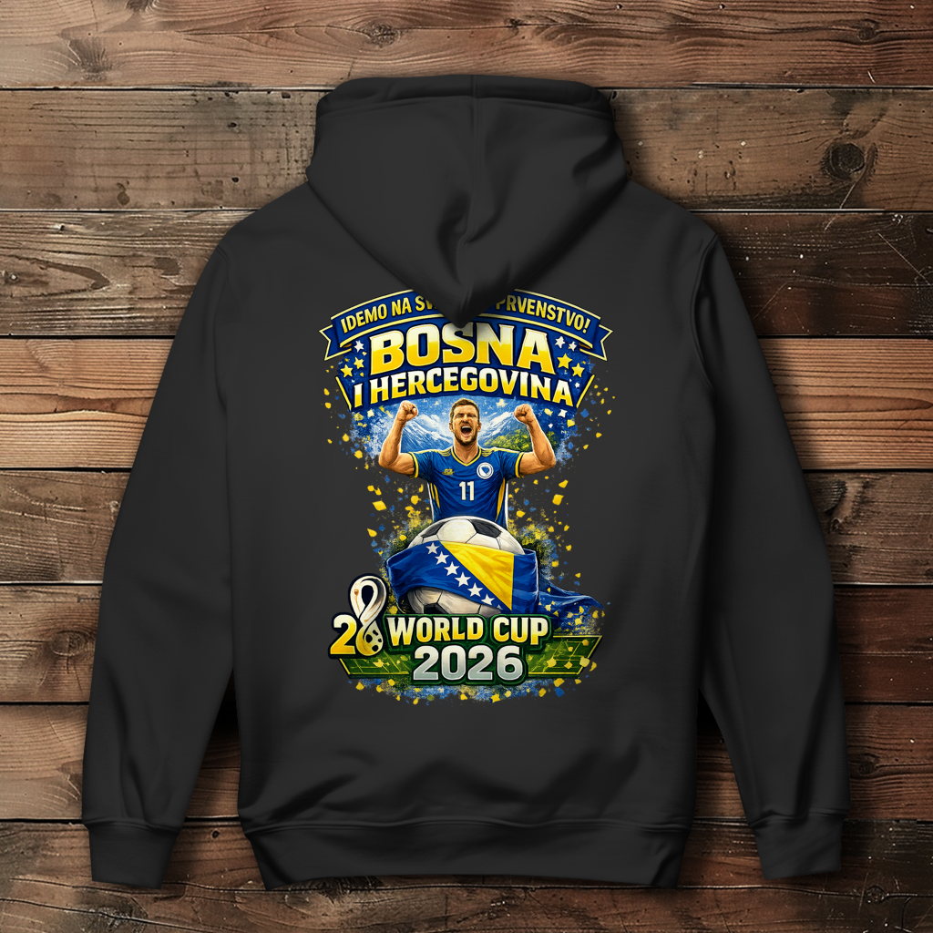 Ženski duks s kapuljačom – Bosna | Dizajn 01 | Print na leđima