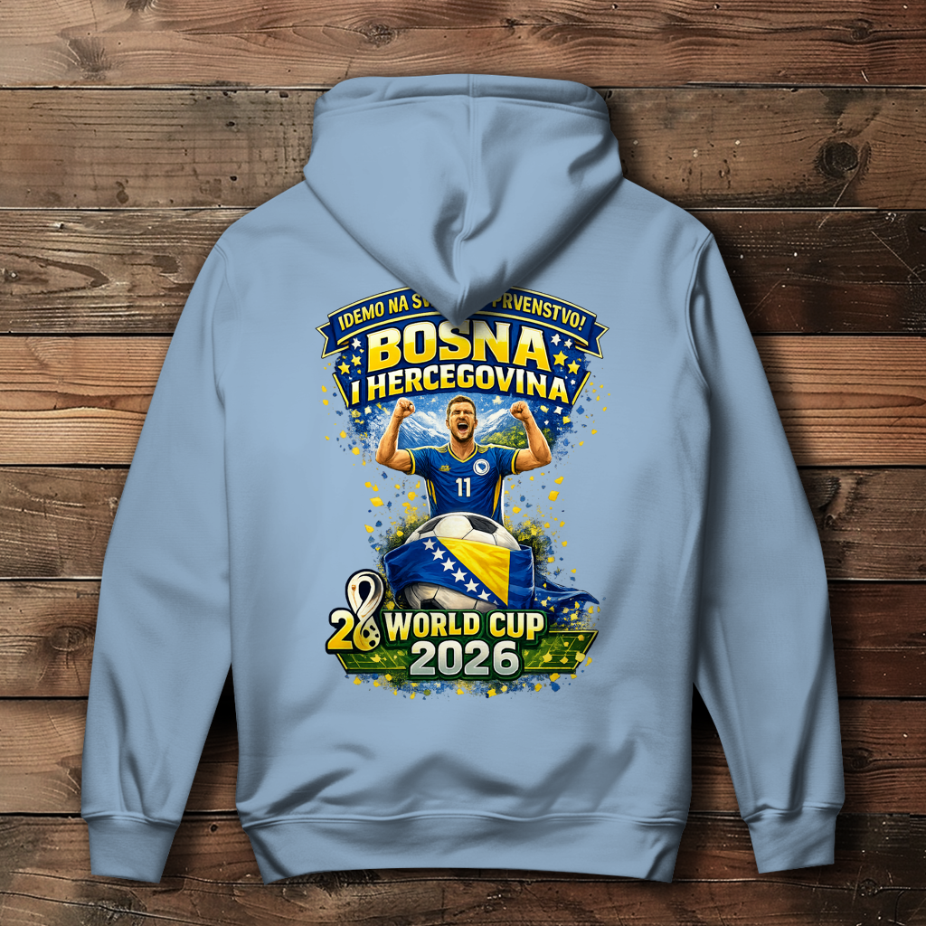 Ženski duks s kapuljačom – Bosna | Dizajn 01 | Print na leđima