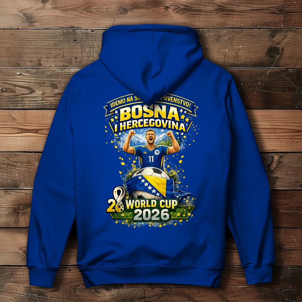 Ženski duks s kapuljačom – Bosna | Dizajn 01 | Print na leđima