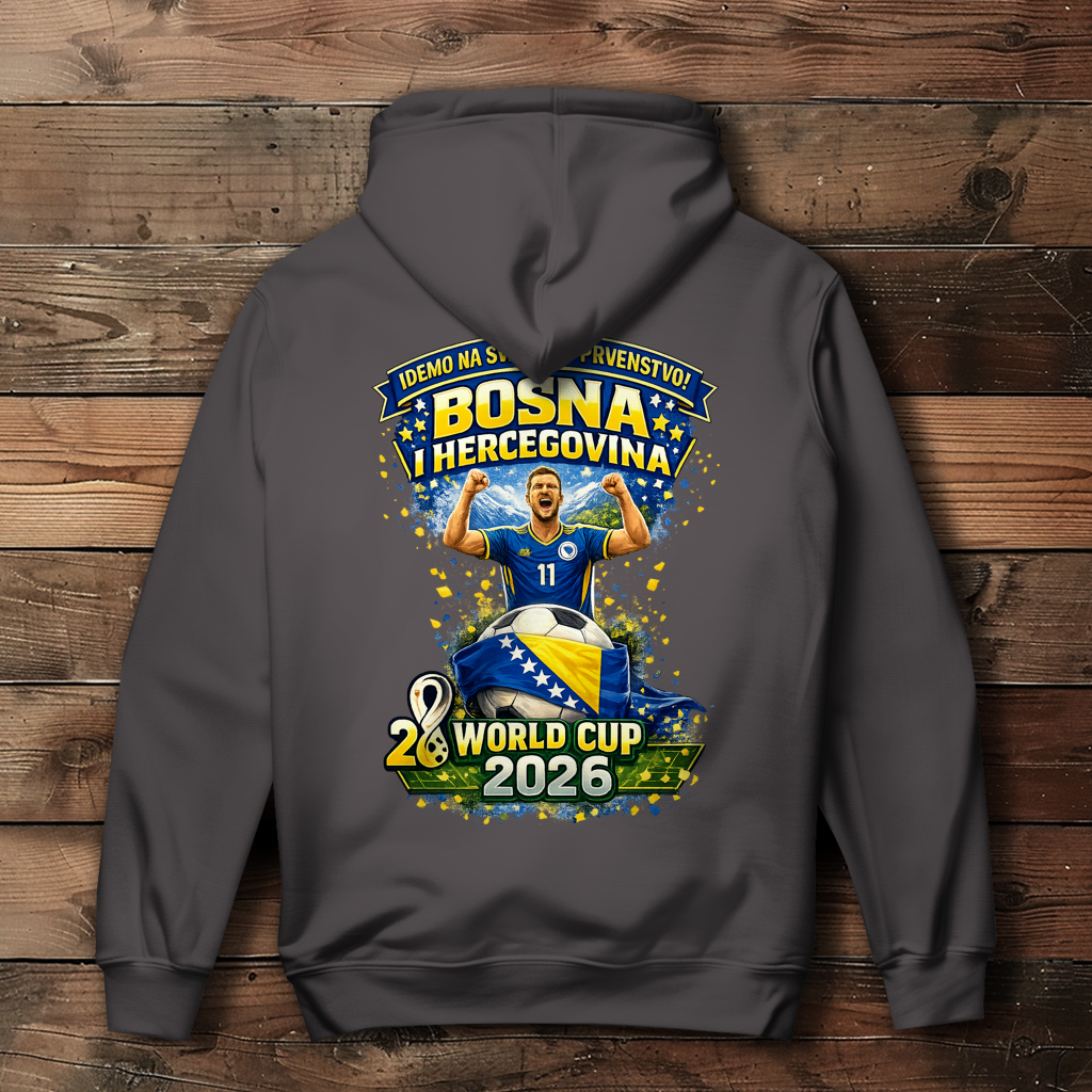 Ženski duks s kapuljačom – Bosna | Dizajn 01 | Print na leđima