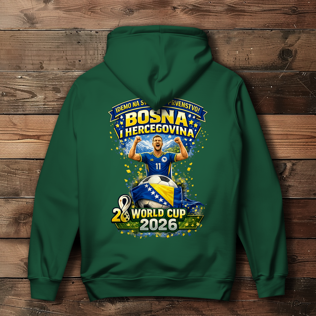 Ženski duks s kapuljačom – Bosna | Dizajn 01 | Print na leđima