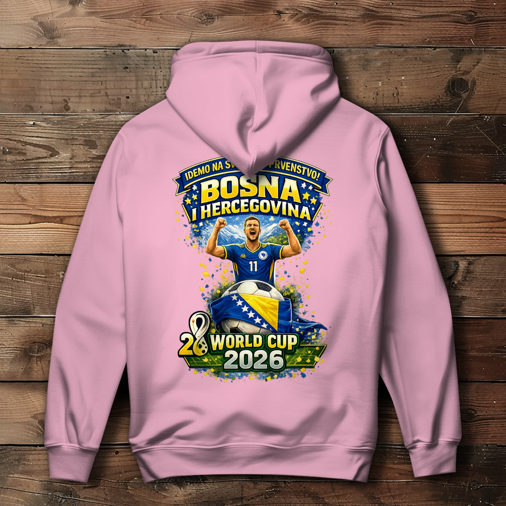 Ženski duks s kapuljačom – Bosna | Dizajn 01 | Print na leđima