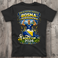 Ženska Premium majica s V-izrezom – Bosna | Dizajn 01 | Print na leđima