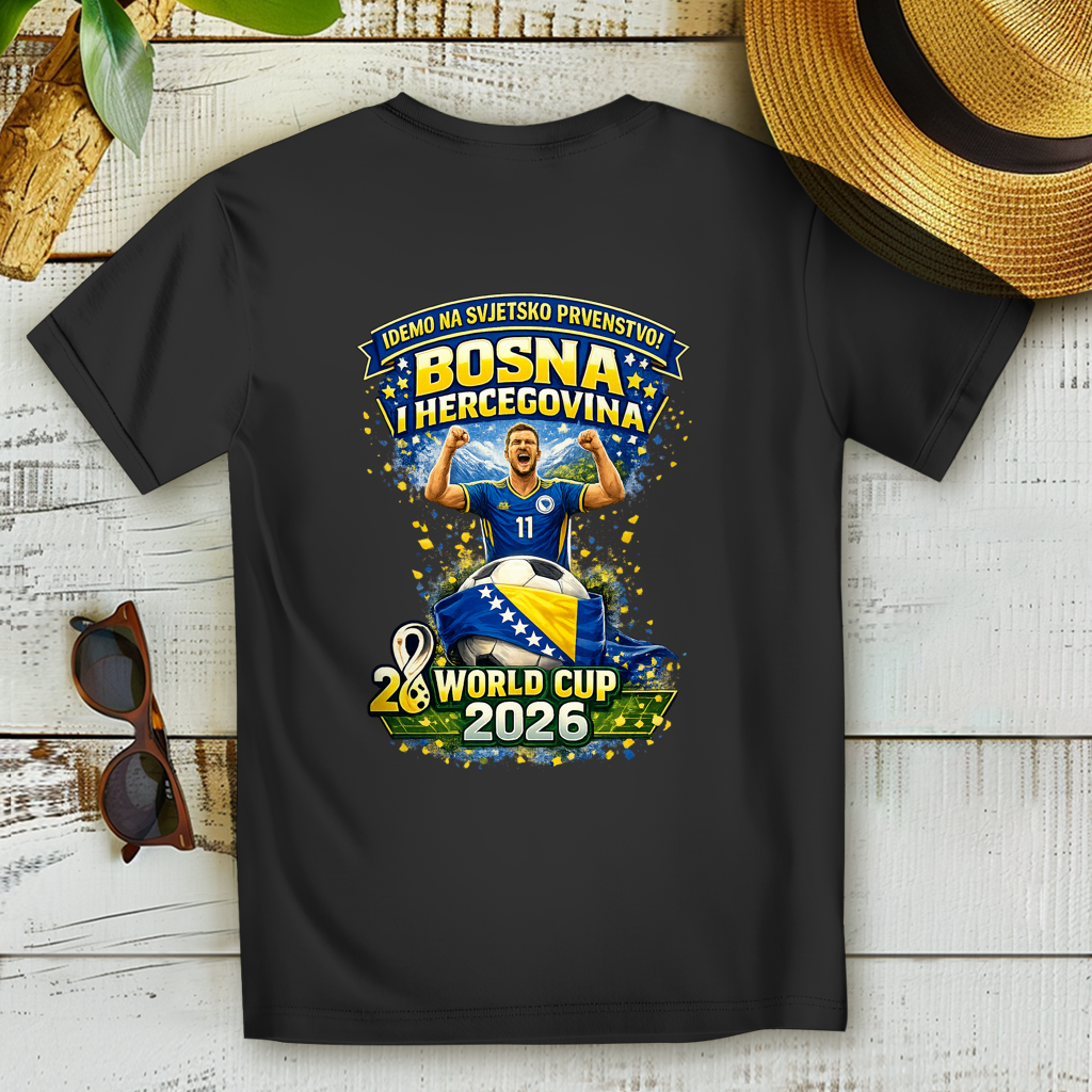 Ženska Premium majica od organskog pamuka – Bosna | Dizajn 01 | Štampa na leđima