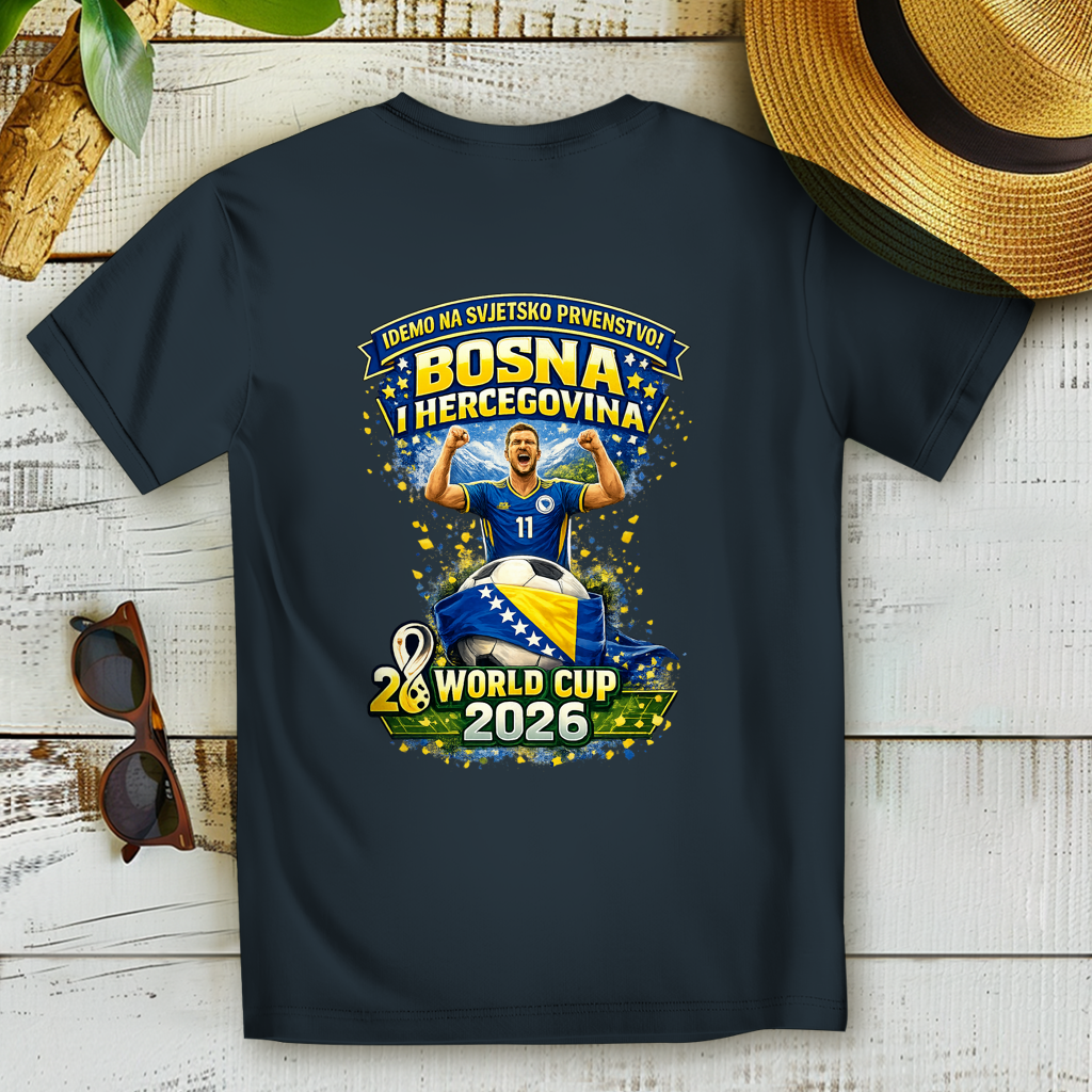 Ženska Premium majica od organskog pamuka – Bosna | Dizajn 01 | Štampa na leđima