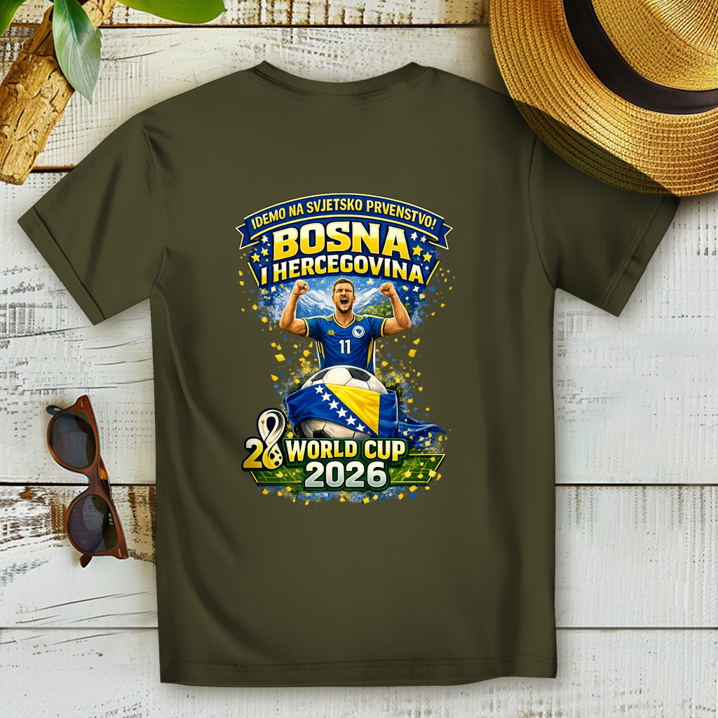 Ženska Premium majica od organskog pamuka – Bosna | Dizajn 01 | Štampa na leđima