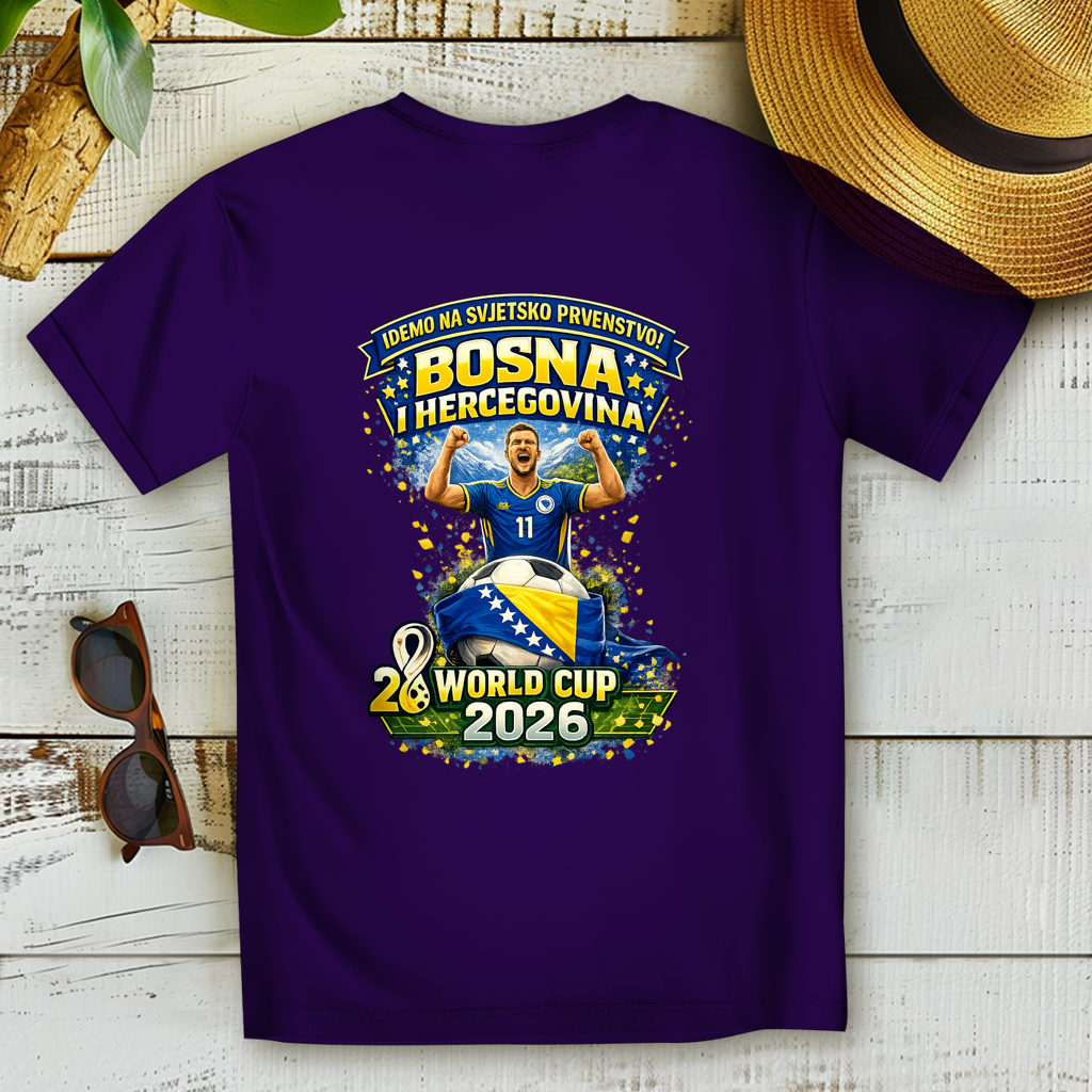 Ženska Premium majica od organskog pamuka – Bosna | Dizajn 01 | Štampa na leđima