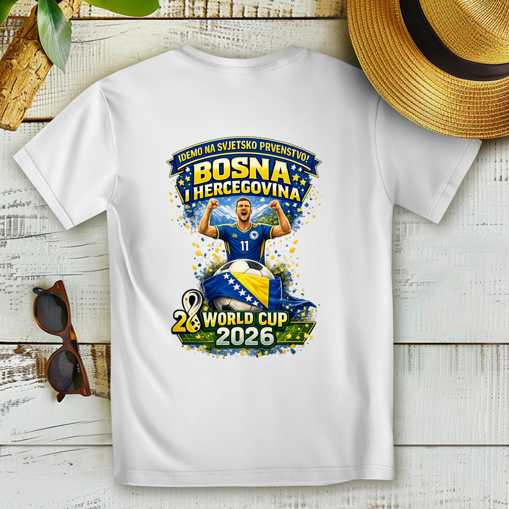 Ženska Premium majica od organskog pamuka – Bosna | Dizajn 01 | Štampa na leđima