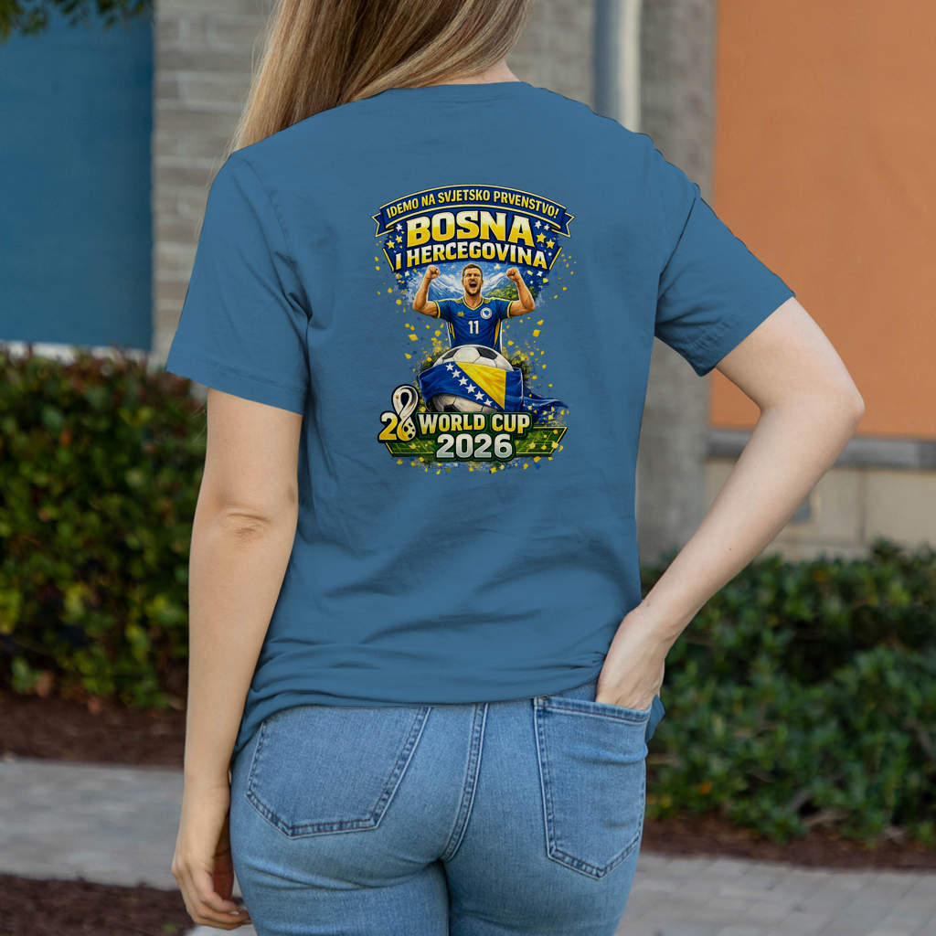 Ženska majica kratkih rukava – Bosna | Dizajn 01 | Print na leđima