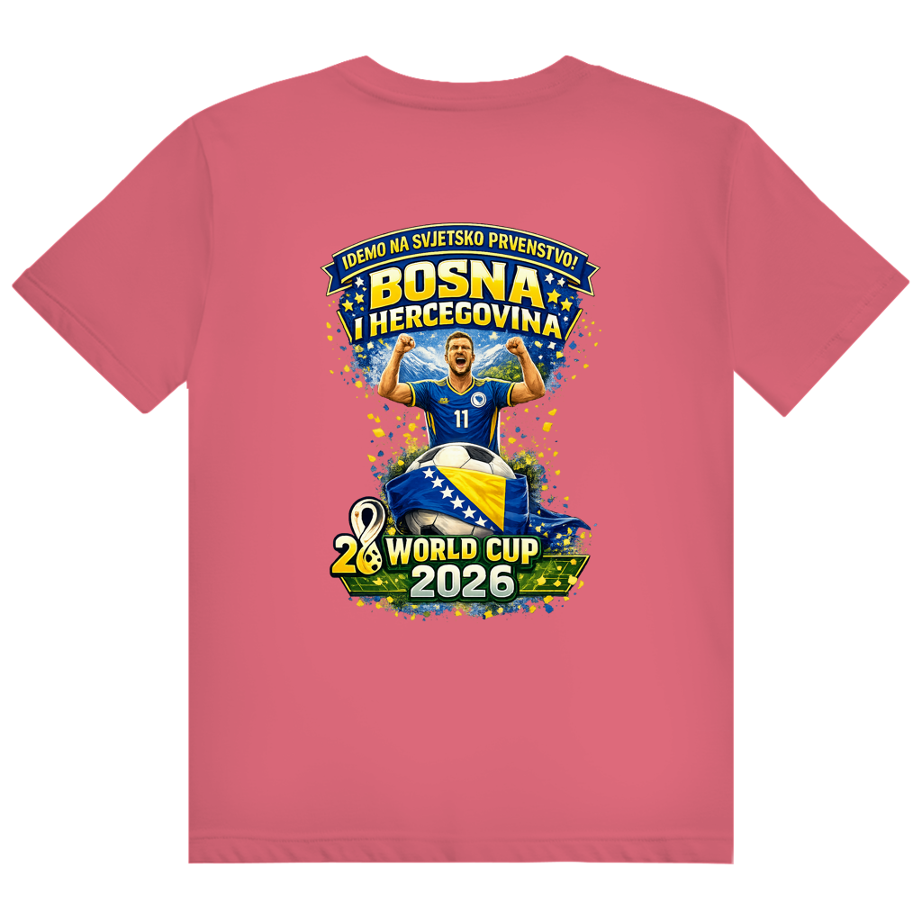 Muška Heavy Cotton majica Bosna – Bosna otkucaji srca | Set dizajna 01/02 | Obostrani ispis