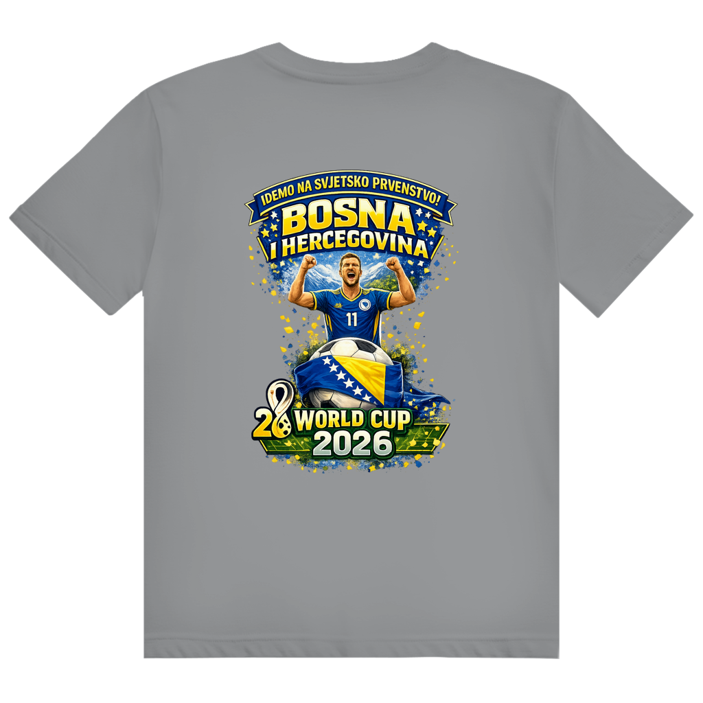 Muška Heavy Cotton majica Bosna – Bosna otkucaji srca | Set dizajna 01/02 | Obostrani ispis