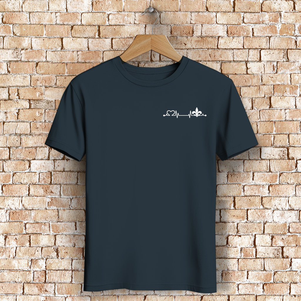 Muška premium majica od organskog pamuka – Srce Bosne | Mali print na grudima