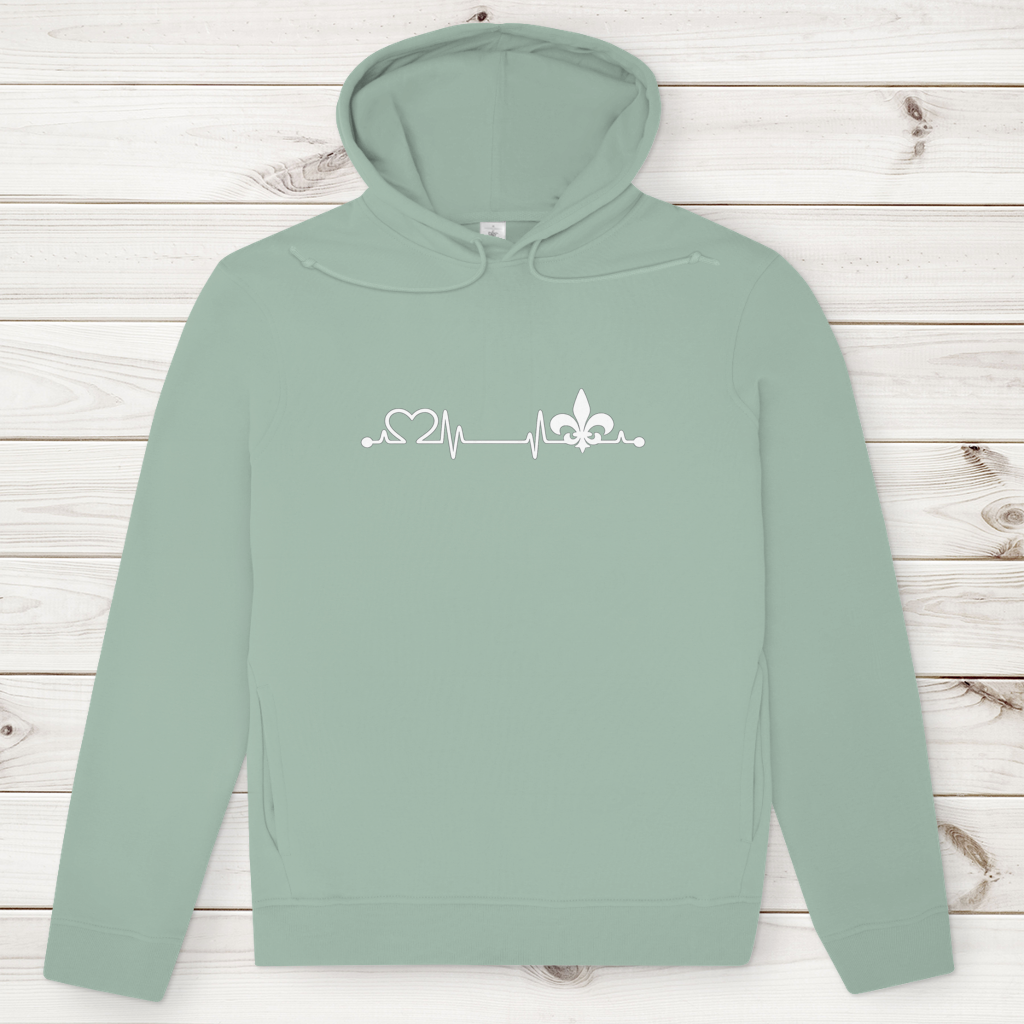 Muški Premium Organski Hoodie – Srce Bosne | Prednja štampa