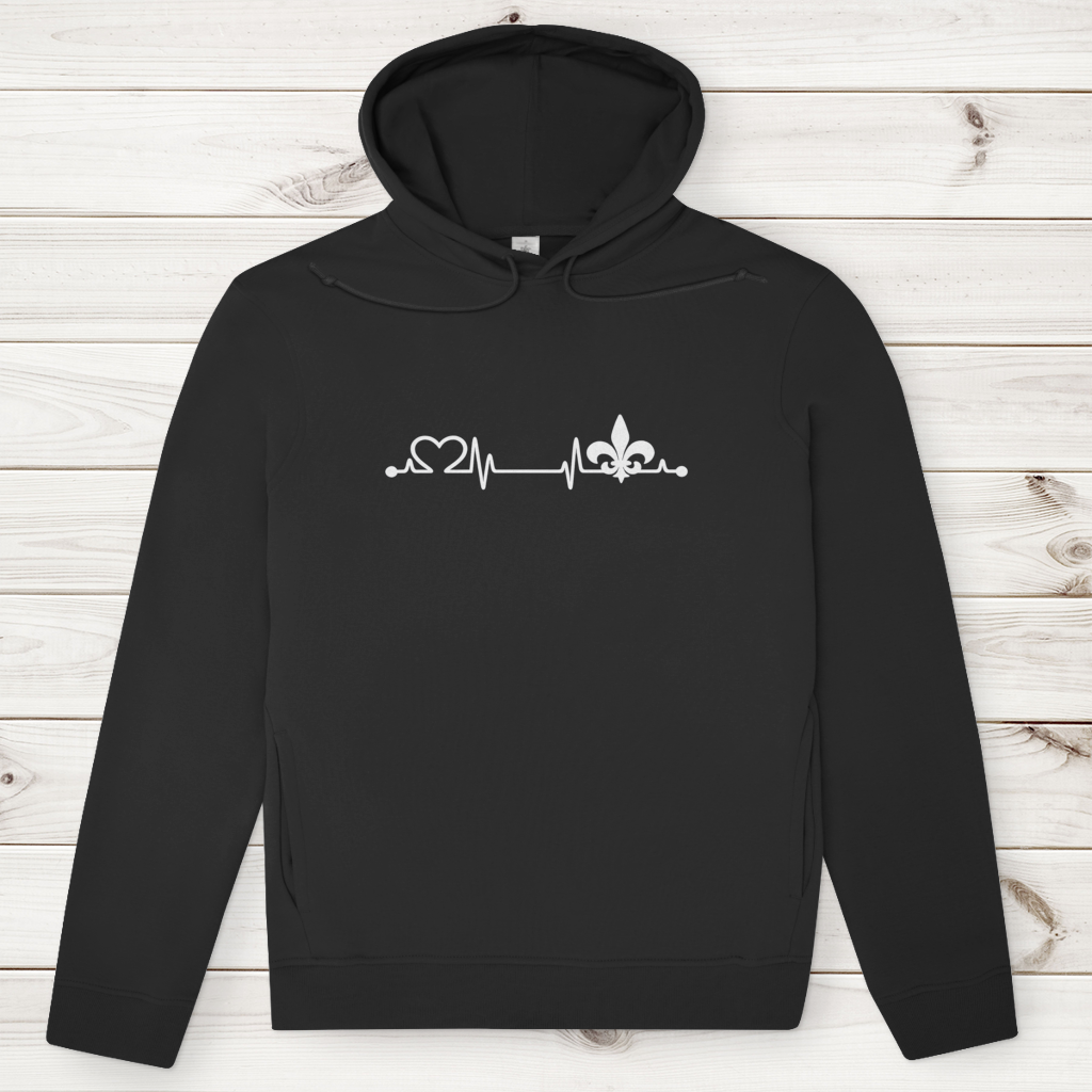 Muški Premium Organski Hoodie – Srce Bosne | Prednja štampa