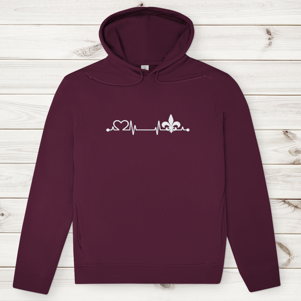 Muški Premium Organski Hoodie – Srce Bosne | Prednja štampa