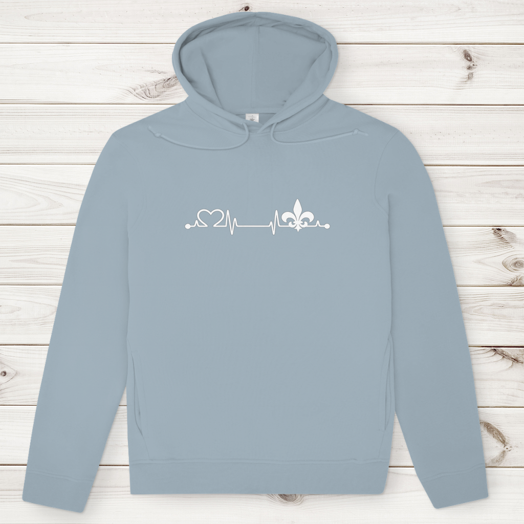Muški Premium Organski Hoodie – Srce Bosne | Prednja štampa